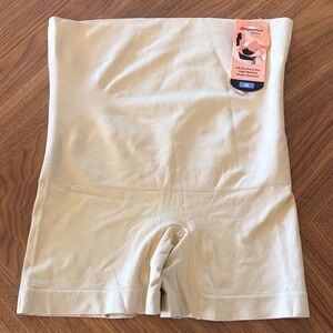 Shapermint All Day Every Day High-Waist Shaper Boyshort - Nude Tan XL NWT